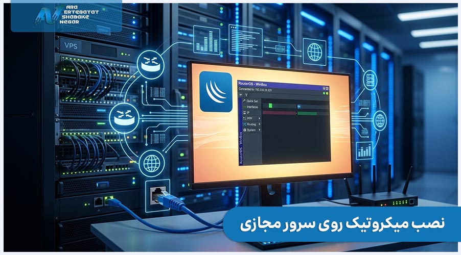 نصب میکروتیک روی سرور مجازی